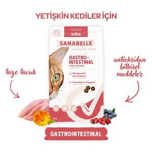 Sanabelle Gastrointestinal Hassas Mide ve Bağırsaklar İçin Özel Formül Kedi Maması 8 Kg - 5