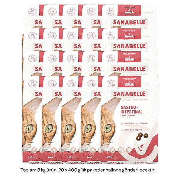 Sanabelle Gastrointestinal Hassas Mide ve Bağırsaklar İçin Özel Formül Kedi Maması 8 Kg - 2