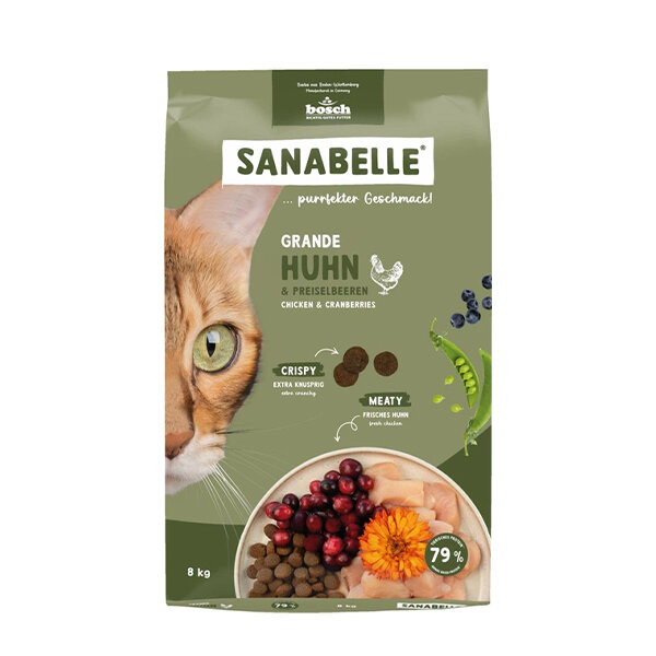 Sanabelle Grande Tahılsız Tavuklu Yetişkin Kedi Maması 8 Kg - 1