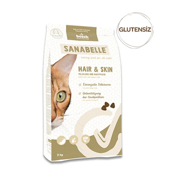Sanabelle Hair Skin Sağlıklı Tüy Gelişimi İçin Yetişkin Kedi Maması 8 kg - 1