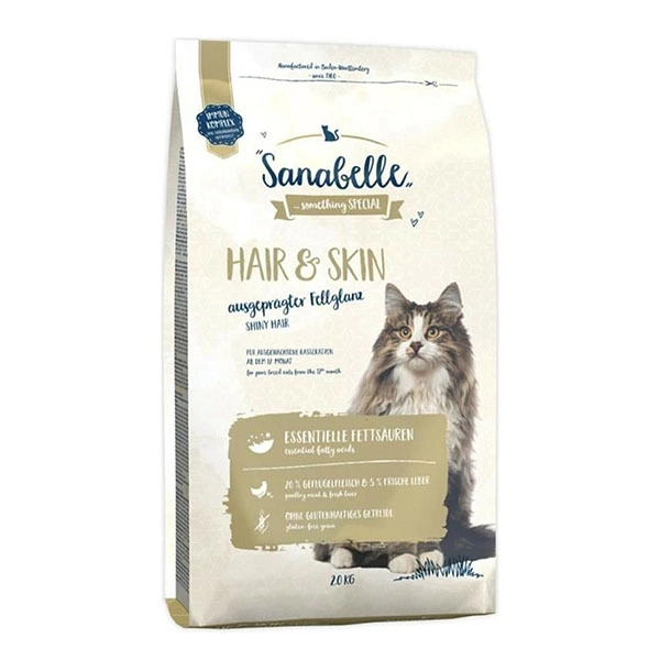 Sanabelle Glutensiz Hair&Skin Kedi Maması 10 kg - 1