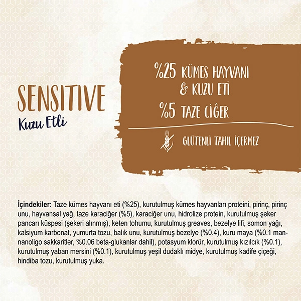 Sanabelle Glutensiz Kuzu Etli Sensitive Kedi Maması 10 kg - 2