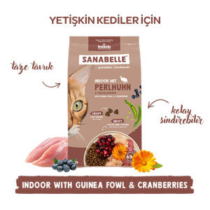 Sanabelle Indoor Gine Tavuğu ve Yaban Mersinli Yetişkin Kuru Kedi Maması 400 gr - 4
