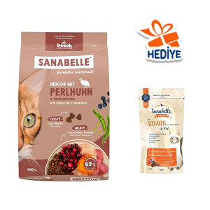 Sanabelle Indoor Gine Tavuğu ve Yaban Mersinli Yetişkin Kuru Kedi Maması 400 gr