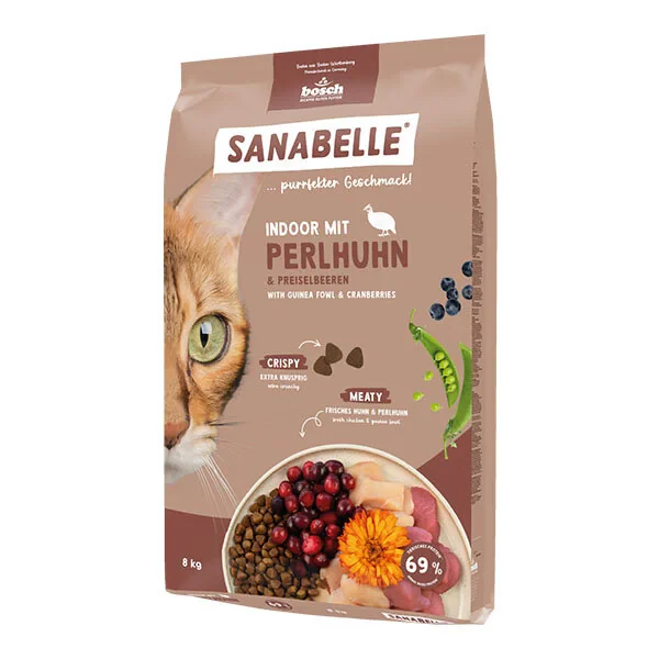 Sanabelle Indoor Gine Tavuğu ve Yaban Mersinli Yetişkin Kuru Kedi Maması 8 Kg - 9