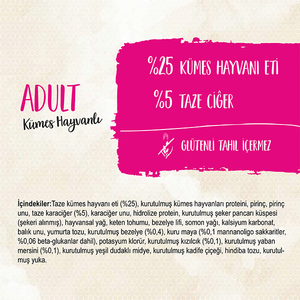 Sanabelle Glutensiz Kümes Hayvanlı Yetişkin Kedi Maması 2 kg - 2