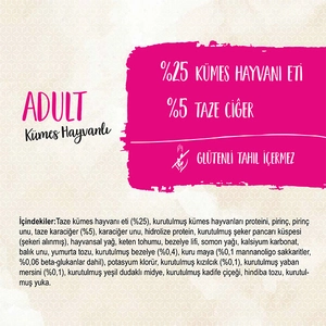 Sanabelle Glutensiz Kümes Hayvanlı Yetişkin Kedi Maması 2 kg - 2