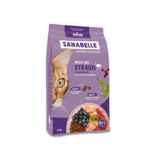 Sanabelle Life Adult Devekuşlu & Yaban Mersinli Kuru Kedi Maması 8 kg