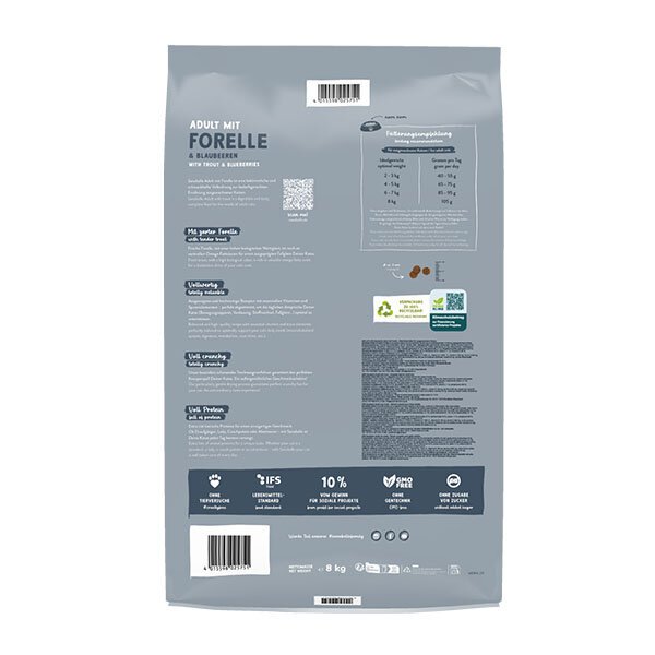 Sanabelle Life Alabalıklı ve Yaban Mersinli Yetişkin Kuru Kedi Maması 8 Kg - 3