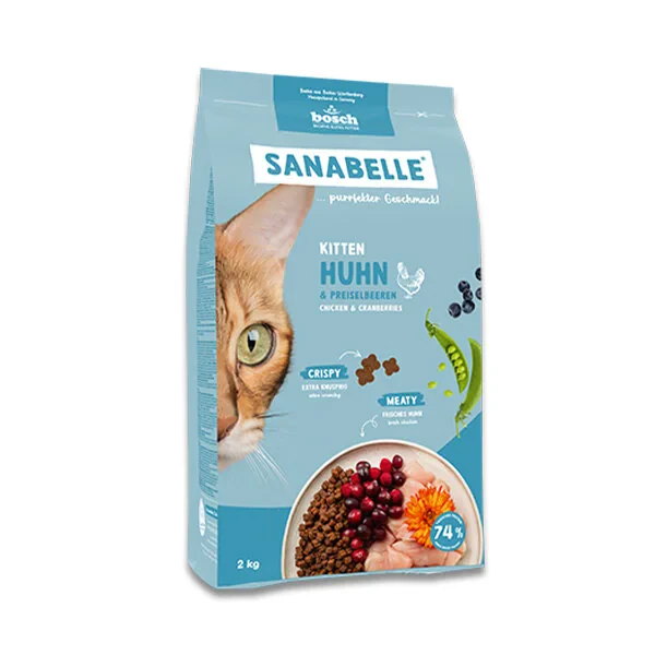Sanabelle Life Kitten Tavuklu & Kızılcıklı Kuru Kedi Maması 8 kg - 1