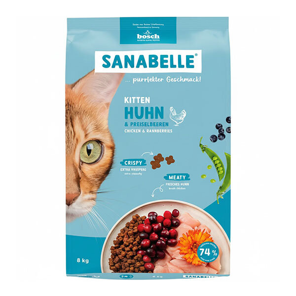 Sanabelle Life Kitten Tavuklu & Kızılcıklı Kuru Kedi Maması 8 kg - 1