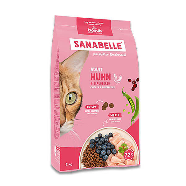 Sanabelle Life Tavuklu ve Yaban Mersinli Yetişkin Kuru Kedi Maması 2 Kg