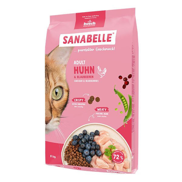 Sanabelle Life Tavuklu ve Yaban Mersinli Yetişkin Kuru Kedi Maması 8 Kg - 10