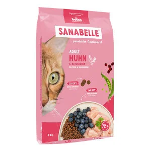 Sanabelle Life Tavuklu ve Yaban Mersinli Yetişkin Kuru Kedi Maması 8 Kg