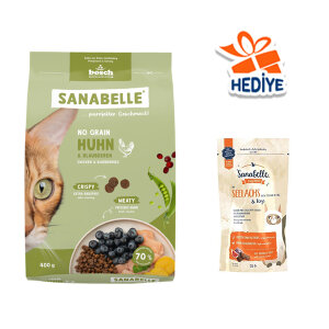 Sanabelle No Grain Tahılsız Tavuklu ve Yaban Mersinli Kedi Maması 400 Gr - 1