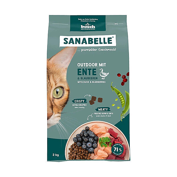 Sanabelle Outdoor Ördek Etli Yetişkin Kuru Kedi Maması 2 Kg