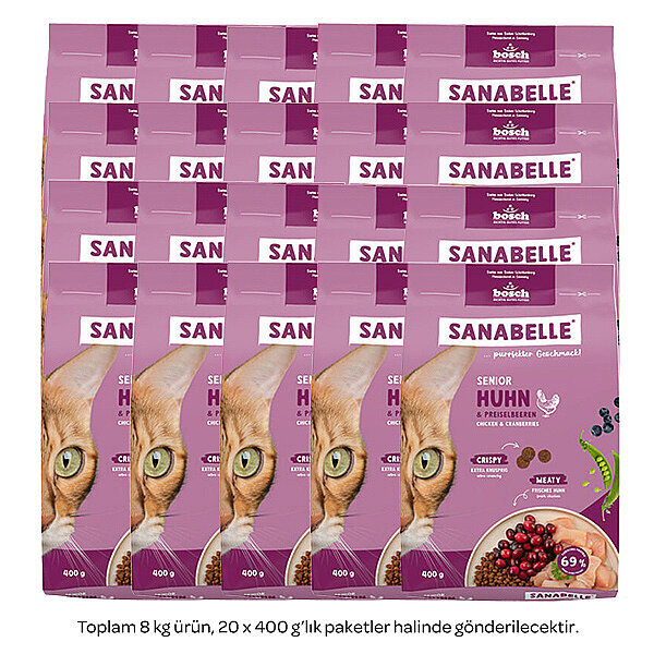 Sanabelle Senior Tavuklu Yaşlı Kedi Maması 8 kg - 2