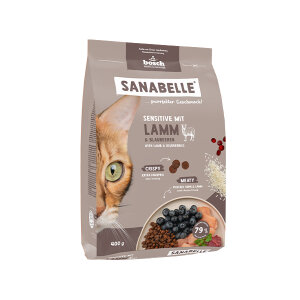 Sanabelle Sensitive Glutensiz Kuzu Etli Kedi Maması 400 gr