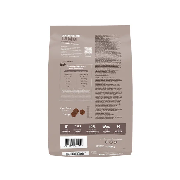 Sanabelle Sensitive Glutensiz Kuzu Etli Kedi Maması 400 gr - 2