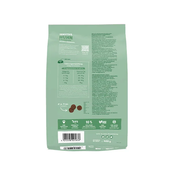 Sanabelle Sensitive Tavuklu ve Yaban Mersinli Yetişkin Kuru Kedi Maması 400 gr - 2