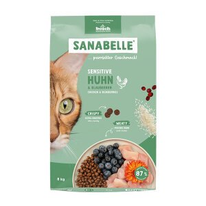 Sanabelle Sensitive Tavuklu ve Yaban Mersinli Yetişkin Kuru Kedi Maması 8 Kg - 9