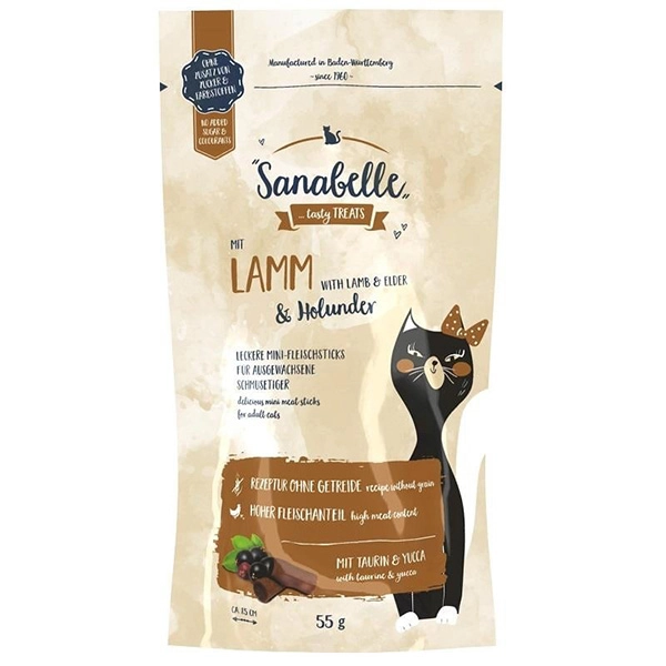 Sanabelle Kuzu Etli Kedi Ödül Maması 55 GR - 1