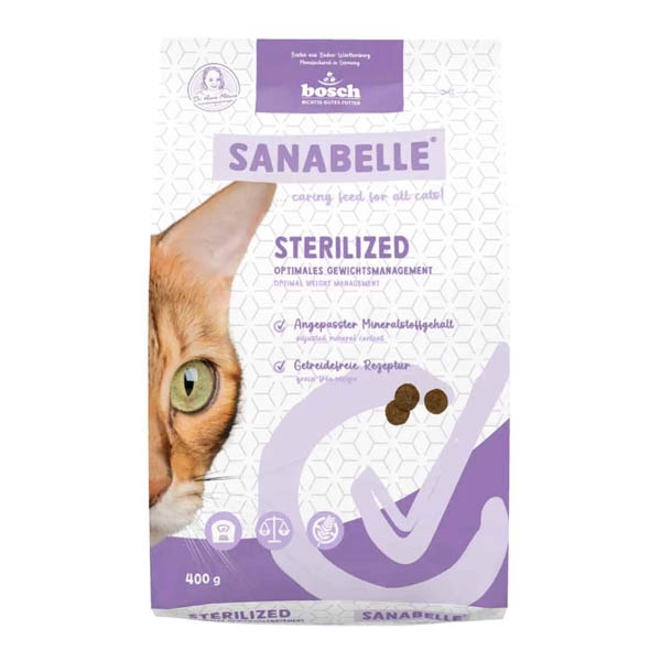 Sanabelle Sterilised Kısırlaştırılmış Kediler İçin Yetişkin Kuru Kedi Maması 400 gr - 1
