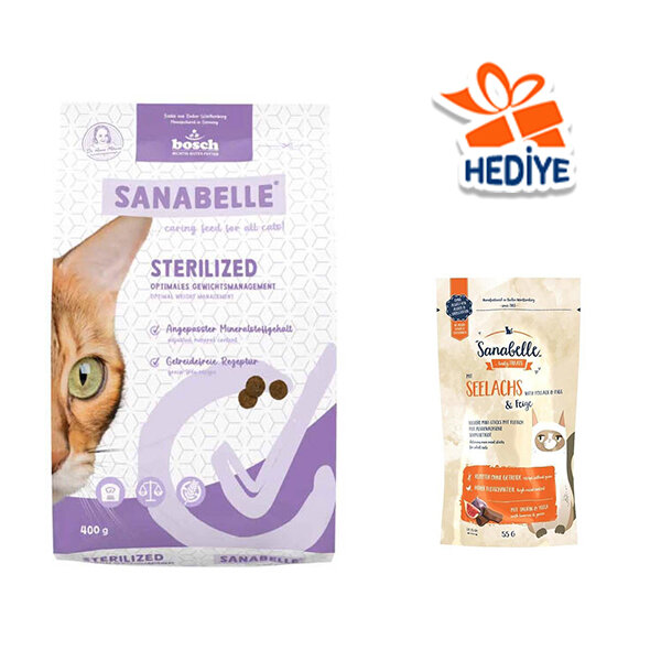 Sanabelle Sterilised Kısırlaştırılmış Kediler İçin Yetişkin Kuru Kedi Maması 400 gr - 1