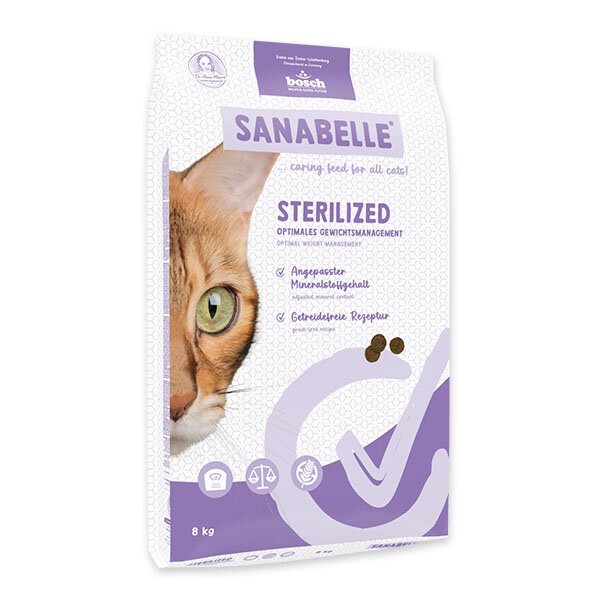 Sanabelle Sterilised Kısırlaştırılmış Kediler İçin Yetişkin Kuru Kedi Maması 8 Kg - 1
