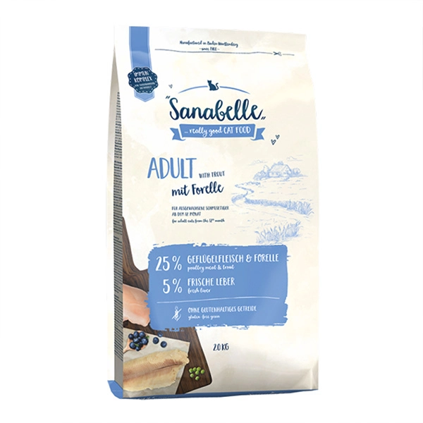 Sanabelle Glutensiz Balıklı Yetişkin Kedi Maması 10 kg - 1