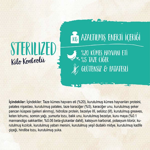 Sanabelle Tahılsız Kısırlaştırılmış Kedi Maması 10 kg - 3