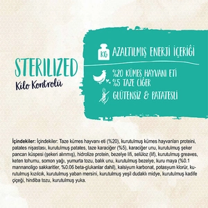 Sanabelle Tahılsız Kısırlaştırılmış Kedi Maması 400 GR - 2