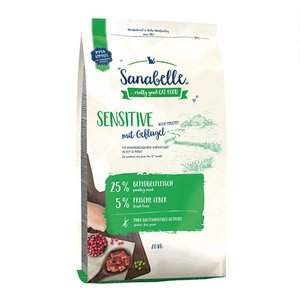 Sanabelle Glutensiz Kümes Hayvanlı Sensitive Kedi Maması 2 kg