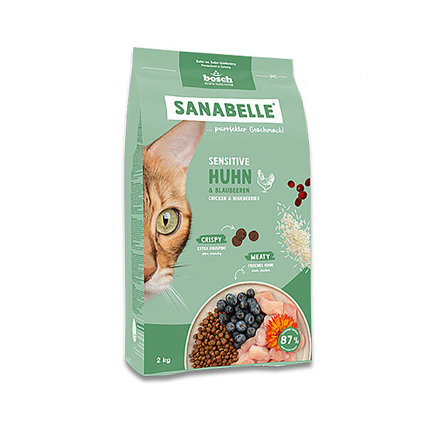 Sanabelle Glutensiz Kümes Hayvanlı Sensitive Kedi Maması 2 kg