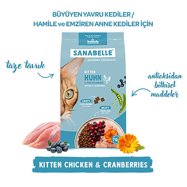 Sanabelle Glutensiz Yavru Kedi Maması 2 kg - 8