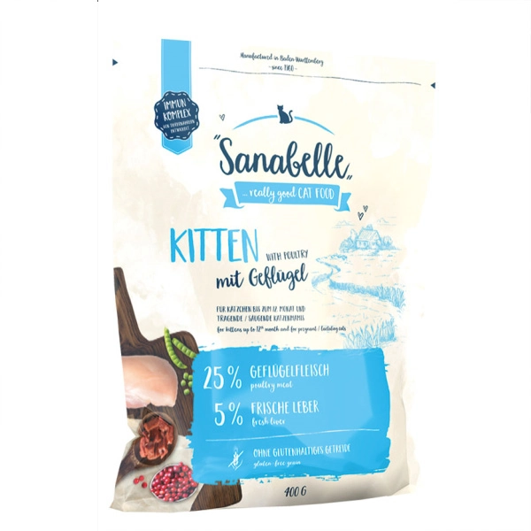 Sanabelle Tahılsız Yavru Kedi Maması 400 GR - 1