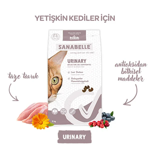 Sanabelle Urinary İdrar Yolu Sağlığını Destekleyen Yetişkin Kuru Kedi Maması 8 Kg - 7