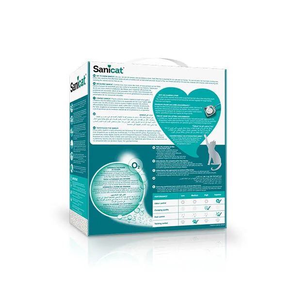 SaniCat Active White Lotus Ultra Topaklanan Kedi Kumu 6 LT - 2