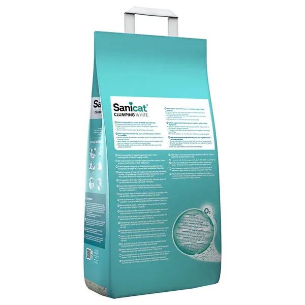 Sanicat Clumping White Pamuk Kokulu Kedi Kumu 20 L - 2