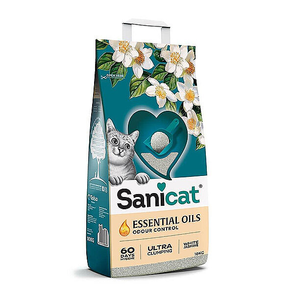 Sanicat Essential Oils Yasemin Kokulu Kedi Kumu 10 Kg