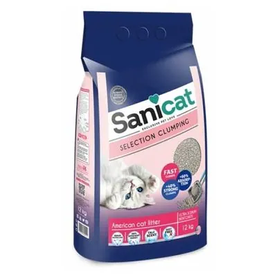 Sanicat Kokulu Bentonit Topaklaşan Kedi Kumu 12 kg - 1