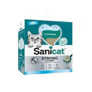 Sanicat Strong Clumps Güçlü Topaklanan Bentonit Kedi Kumu 10 KG