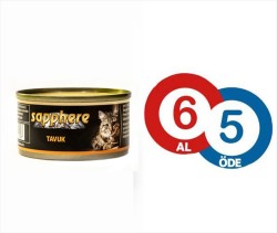 Sapphere Tavuklu Kedi Yaş Maması 80 Gr (6 Al 5 Öde)