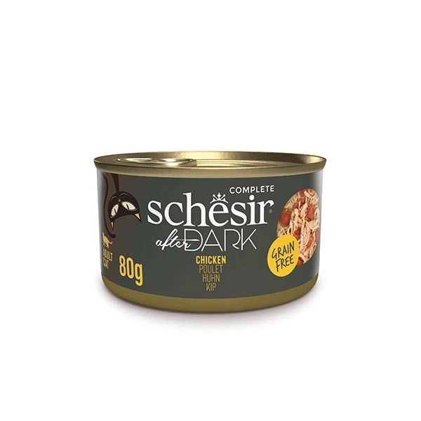 Schesir After Dark Tavuk Etli Pate Tahılsız Yaş Kedi Maması 80 Gr - 1