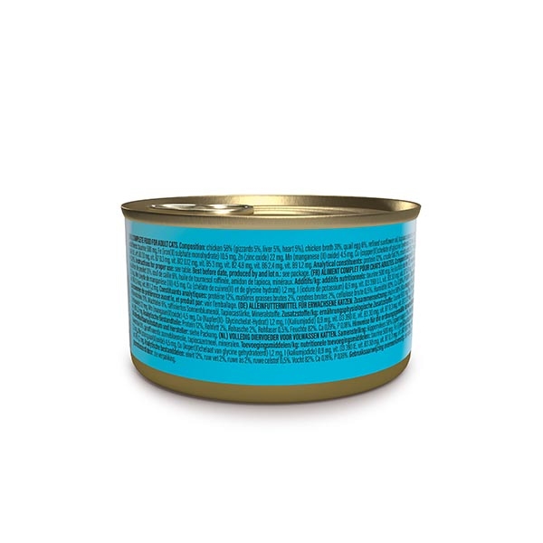 Schesir After Dark Tavuklu ve Bıldırcın Yumurtalı Et Suyunda Tam ve Dengeli Yetişkin Kedi Yaş Maması 80 g - 2