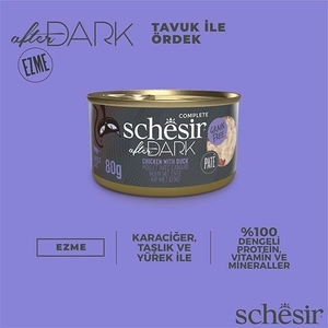 Schesir After Dark Tavuk ve Ördek Etli Tahılsız Yaş Kedi Maması 80 Gr - 5
