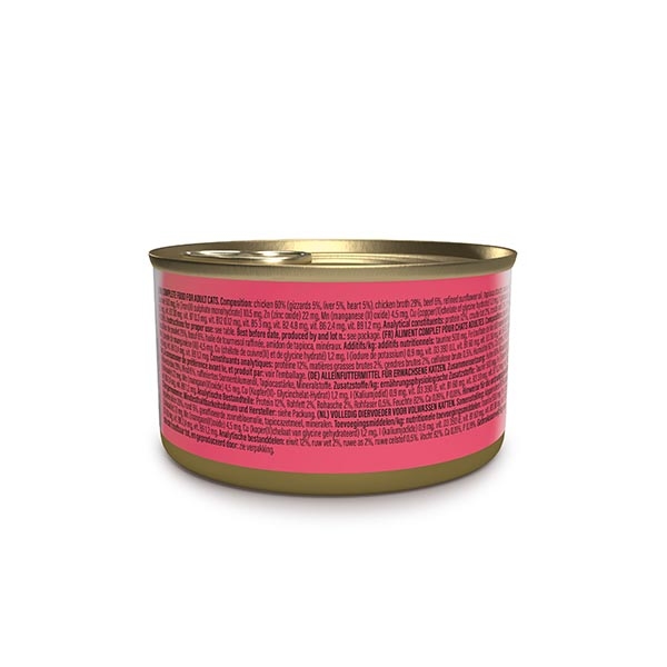 Schesir After Dark Tavuklu ve Sığır Etli Pate Tam ve Dengeli Yetişkin Kedi Yaş Maması 80 g - 2