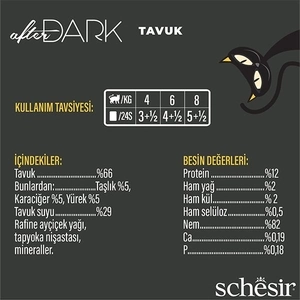 Schesir After Dark Tavuklu Yaş Kedi Maması 80 Gr - 3