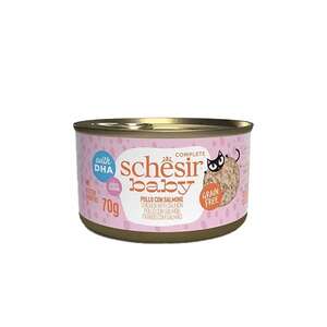 Schesir Baby Cat Tavuk ve Somon Etli Tahılsız Yaş Kedi Maması 70 Gr