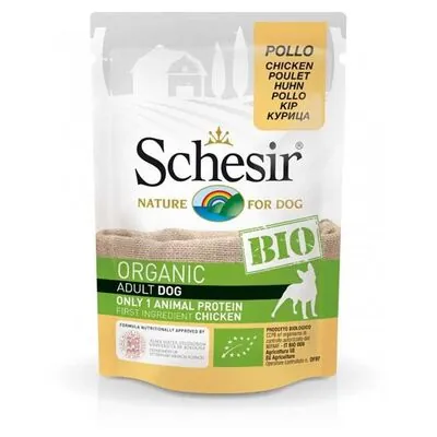 Schesir Bio Pouch Tavuklu Yetişkin Köpek Konservesi 85gr - 1